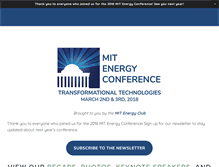 Tablet Screenshot of mitenergyconference.org